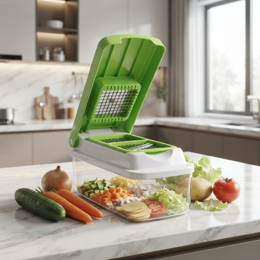 Multifunction Vegetable Chopper & Slicer – Quick, Easy & Mess-Free Food Prep